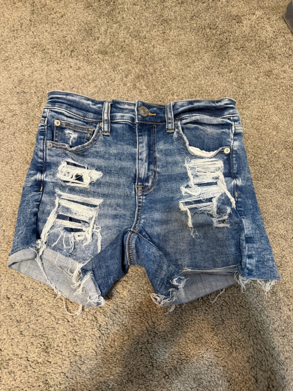 American Eagle Outfitters Light Blue Denim Waistband